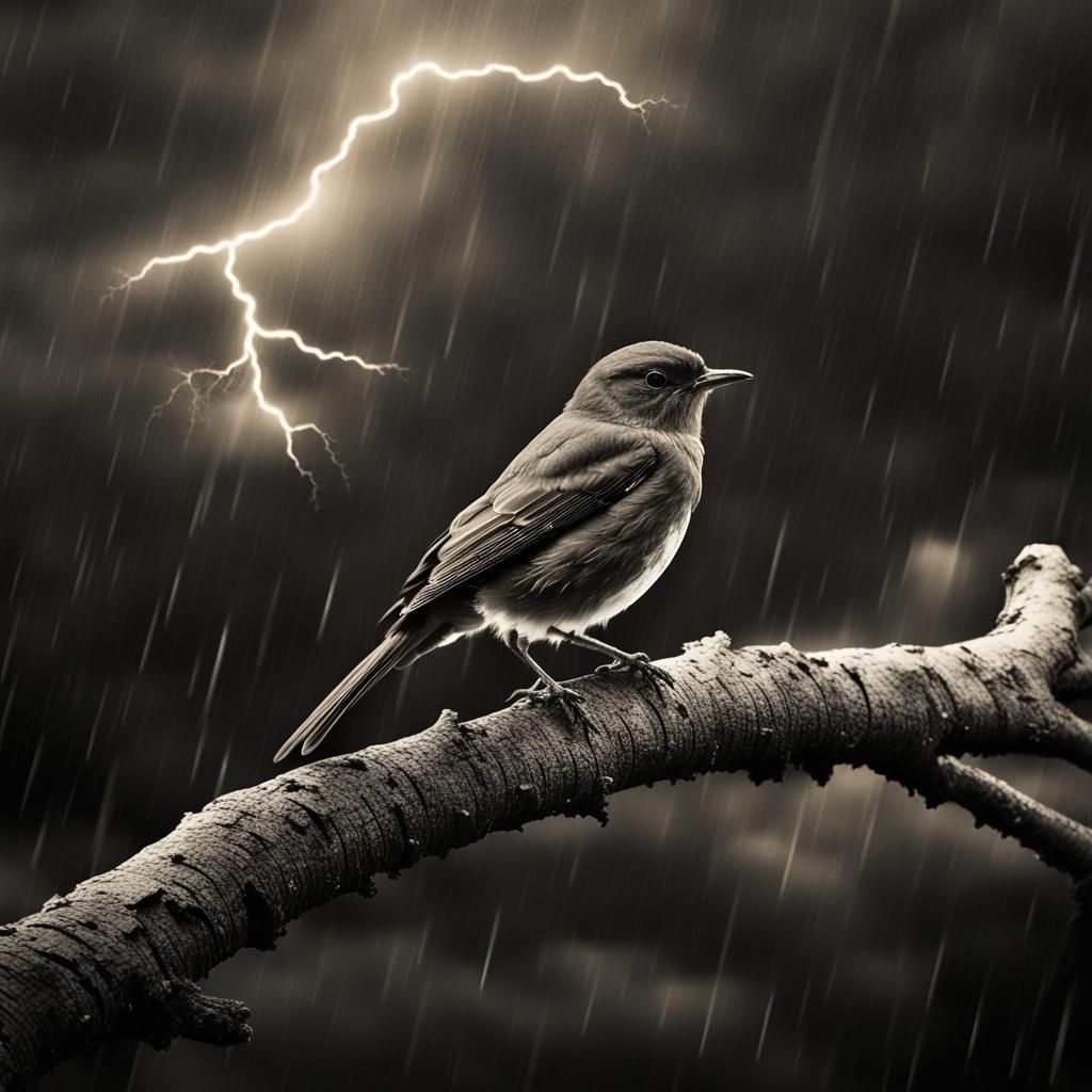 Robin in the storm
