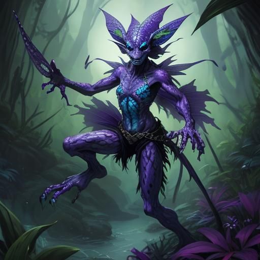 Creepy Poison Dart Frog Alien Fairy Assassin