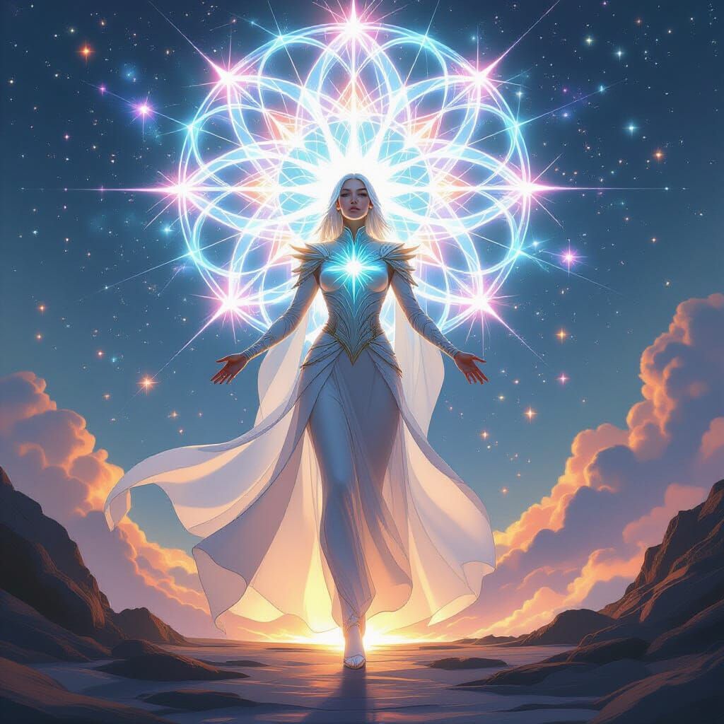 Interdimensional Overseer in Crystalline Force Field