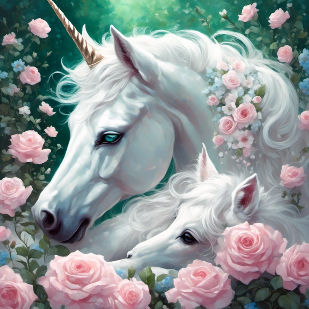 Unicorn Prince and Foal