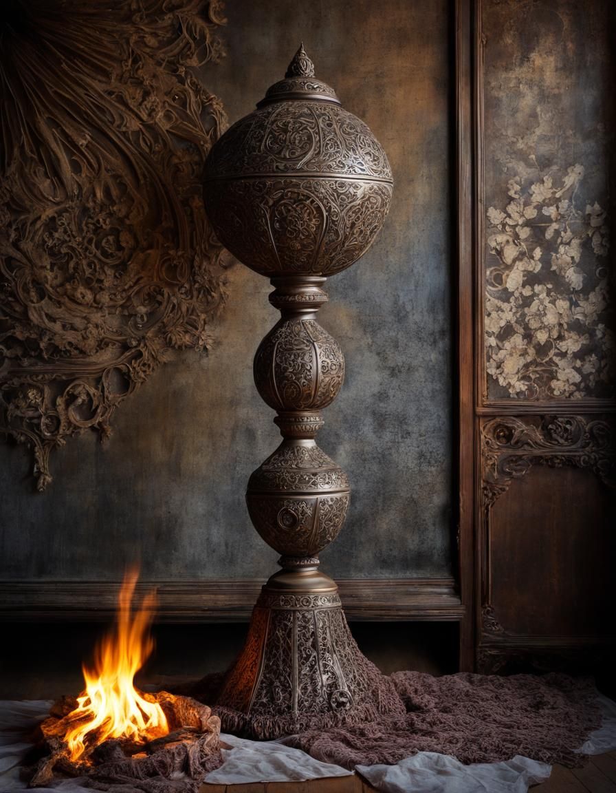 Antique Lace Fairytale Floor Lamp with Dynamic Lighting