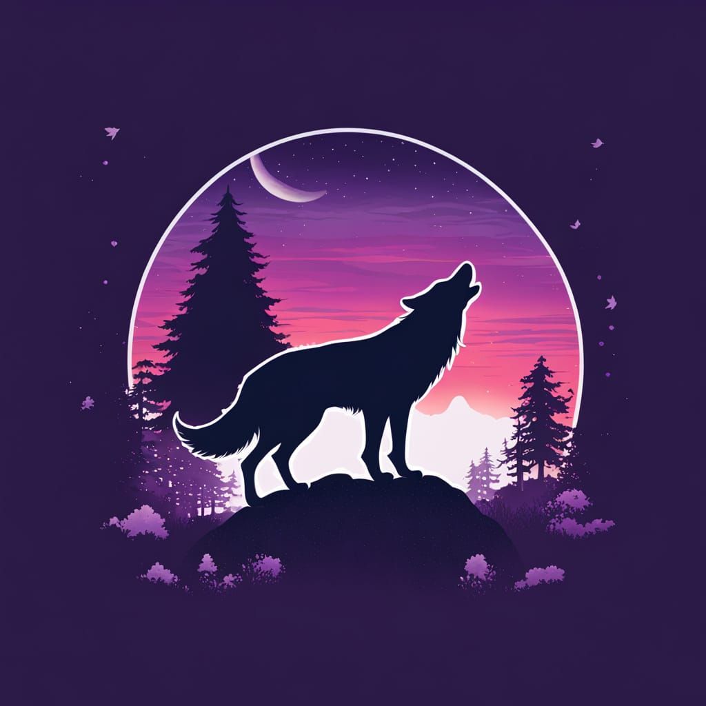 Silhouette, Howling, Amethyst (Carienscreations's 🔠 🔠 🔠 ❓...