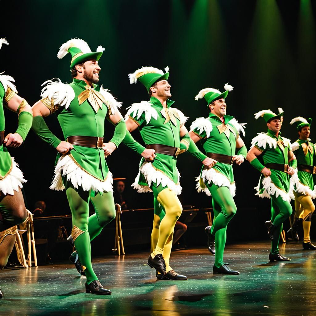 Green Robin Hoods Dance on Broadway Stage