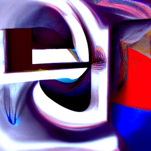 Pop Art Elephant with Letter E in Bauhaus Style