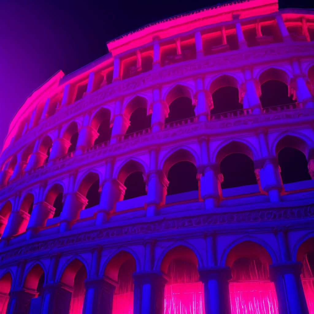 Ethereal Dragon Amidst Ancient Ruins