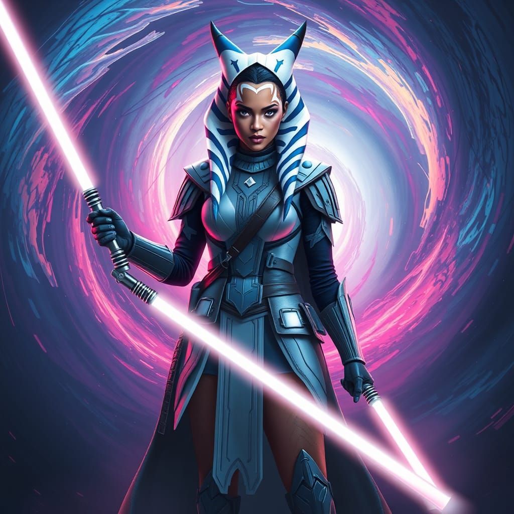 Rihanna as Ahsoka Tano in Mandalorian Armor