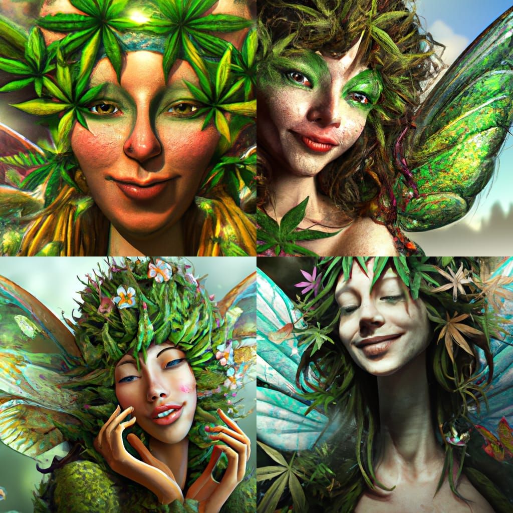 Cannabis Fairy: 3D Portrait in Unreal Engine 5