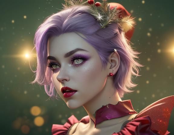 Christmas Queen Tinkerbell Portrait in Unreal Engine