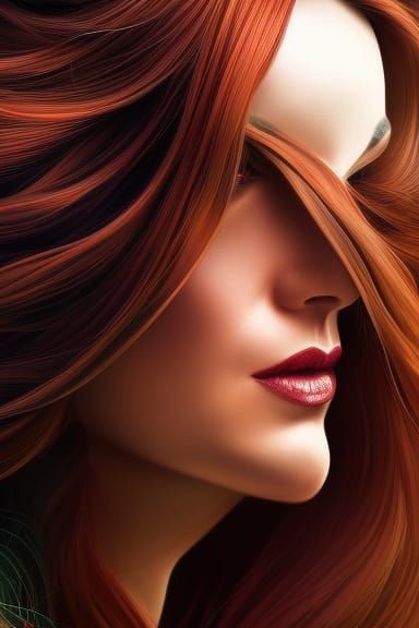 Aries: Elegant Queen of Moonlight in Digital Illustration