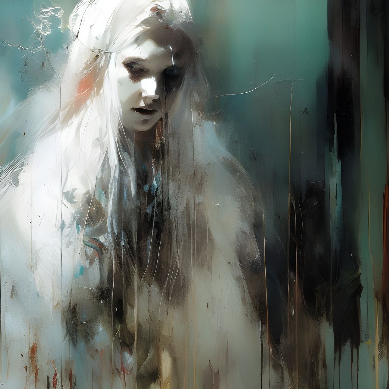 Lonely White Ghost in Orphanage: Sinister Horror