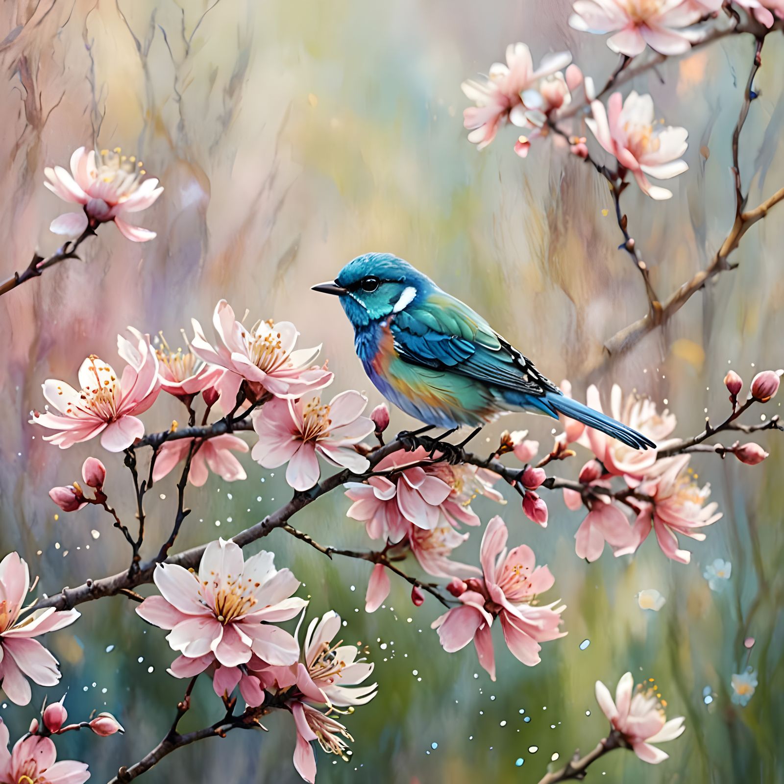 AI Generated Image of a Cute Bird