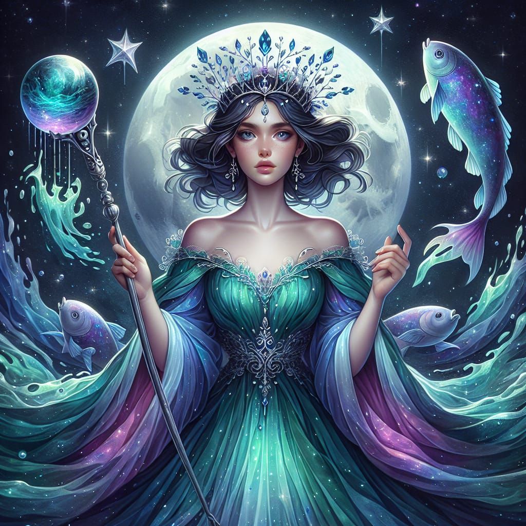 Mystical Princess of the Deep Blue Sea