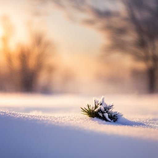 Glittery Winter Scene in Professional Photography Style
