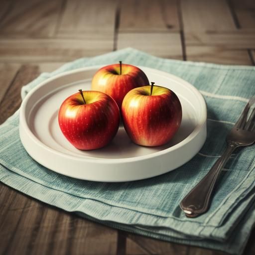 AI Generated Image of a Sweet Apple