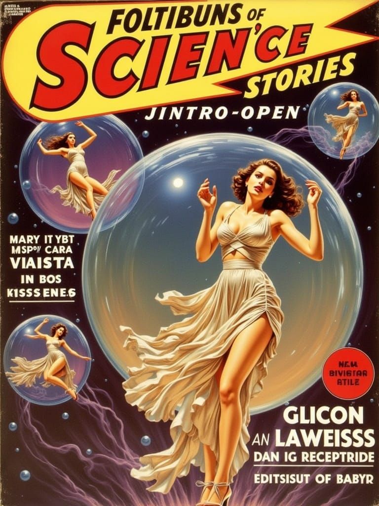 Ethereal Sci-Fi: Women in Bubbles Ascending