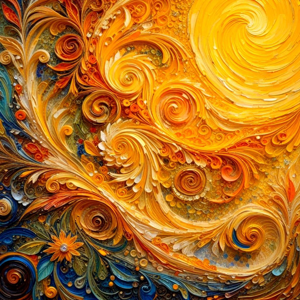 Vibrant Neo-Impressionist Masterpiece with Impasto Brushstro...