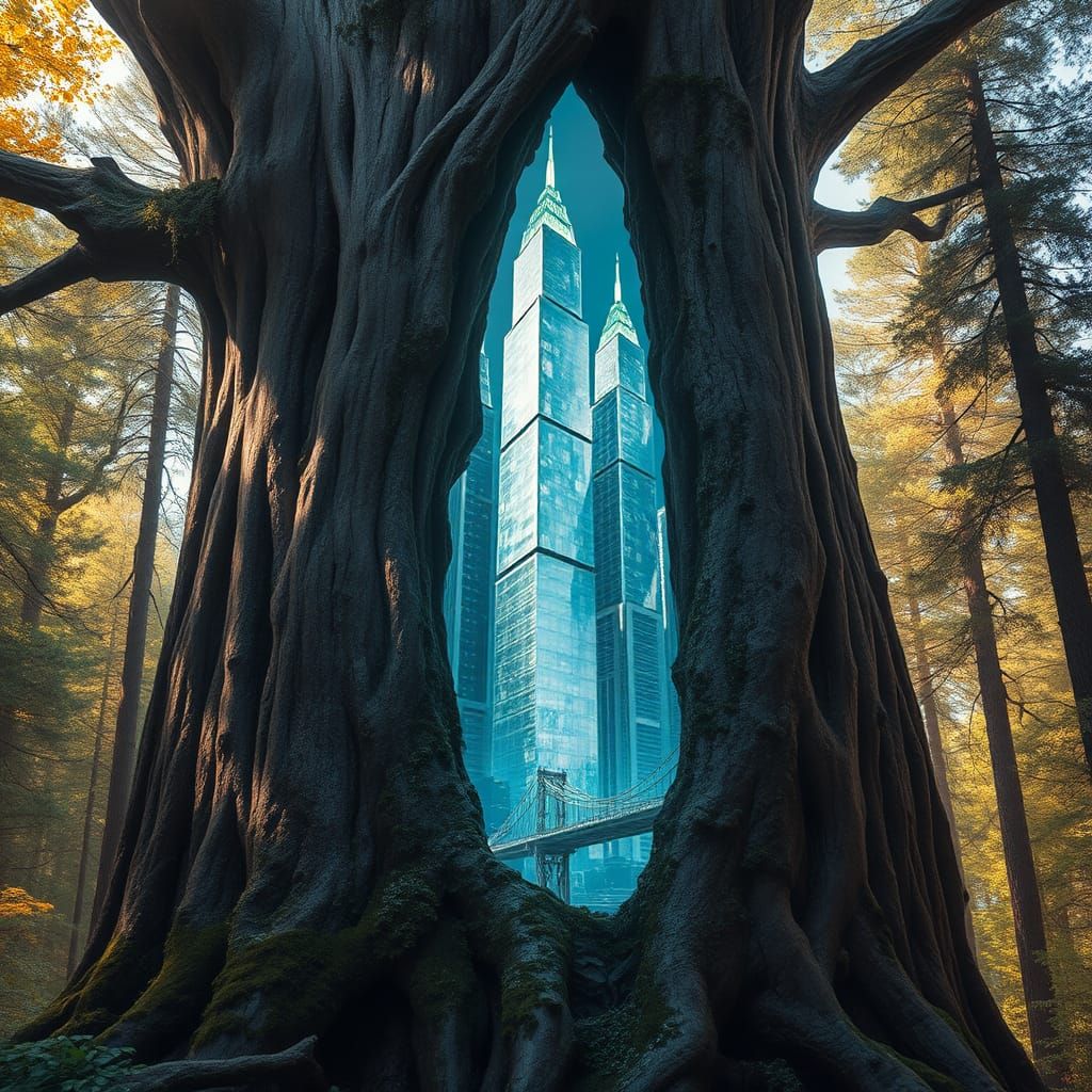 Hidden Metropolis Inside Ancient Tree