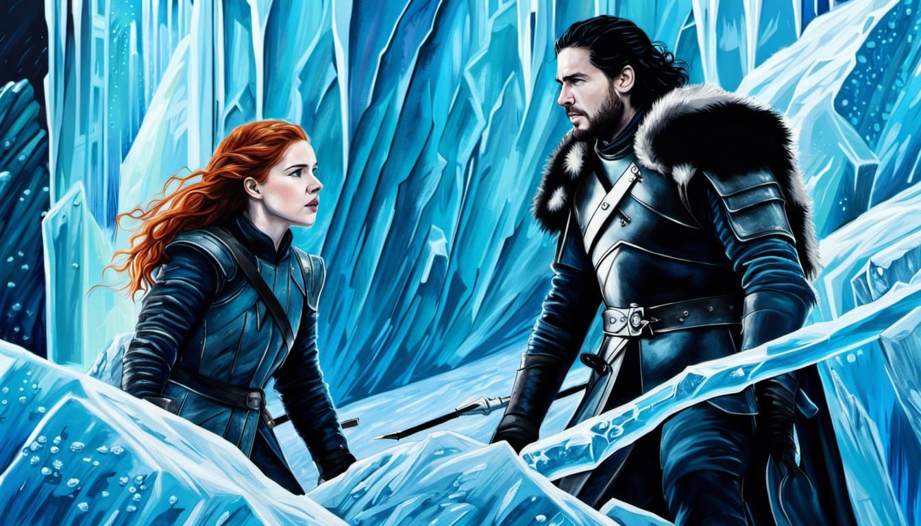 Jon Snow and Ygritte - Winter is Coming