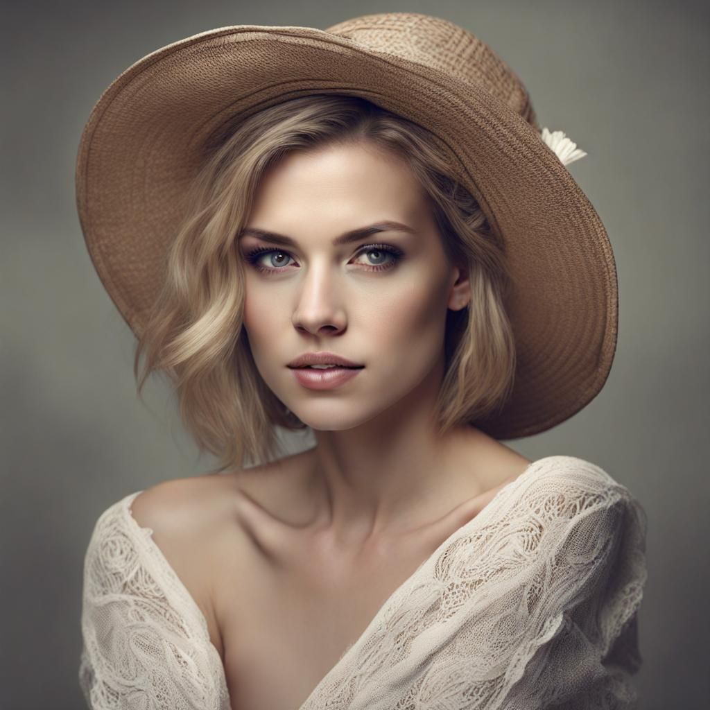 Beautiful AI-Generated Female Portrait