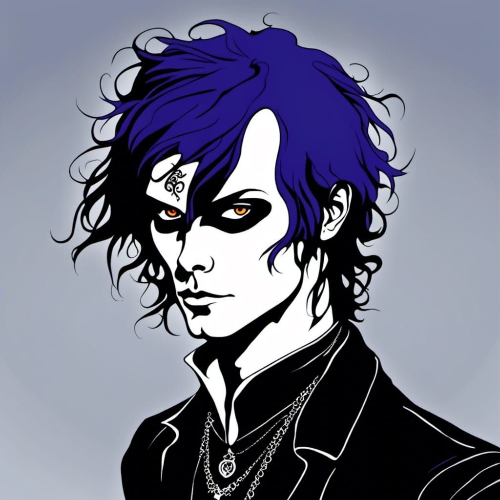 Bishonen Emo Portrait of a Beautiful Man