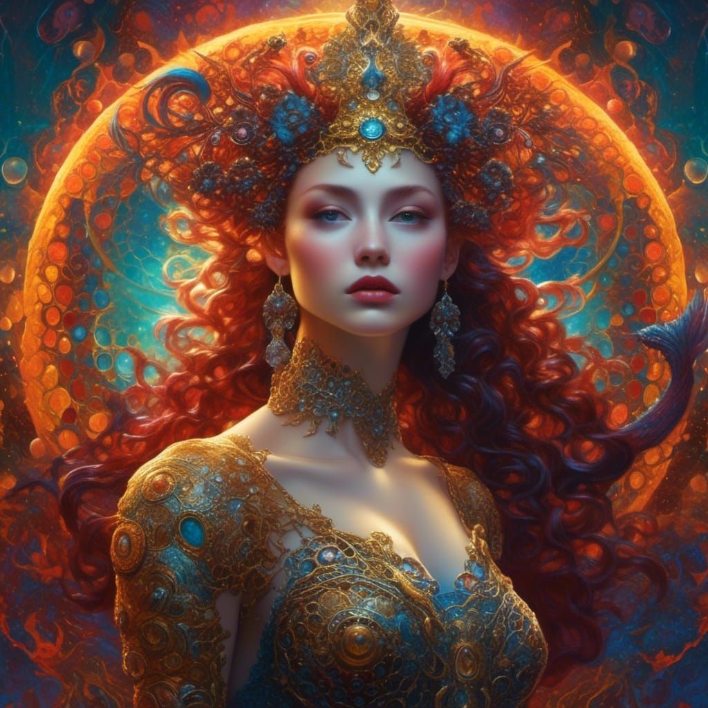 Surreal Snake Tattoo Art on Woman's Back