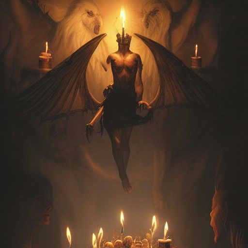 God, Devil, and Human Dinner Party