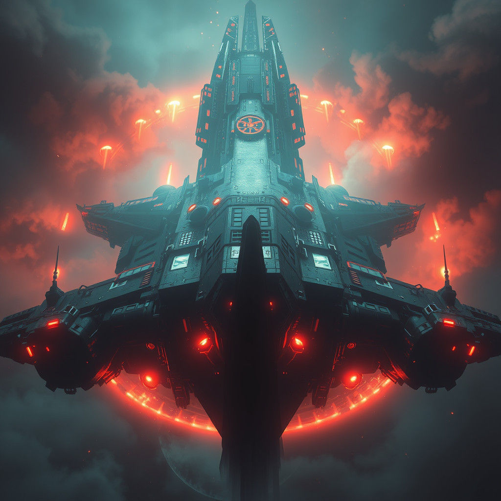 Spectral Spirit Haunts Spaceship: Digital Matte Painting