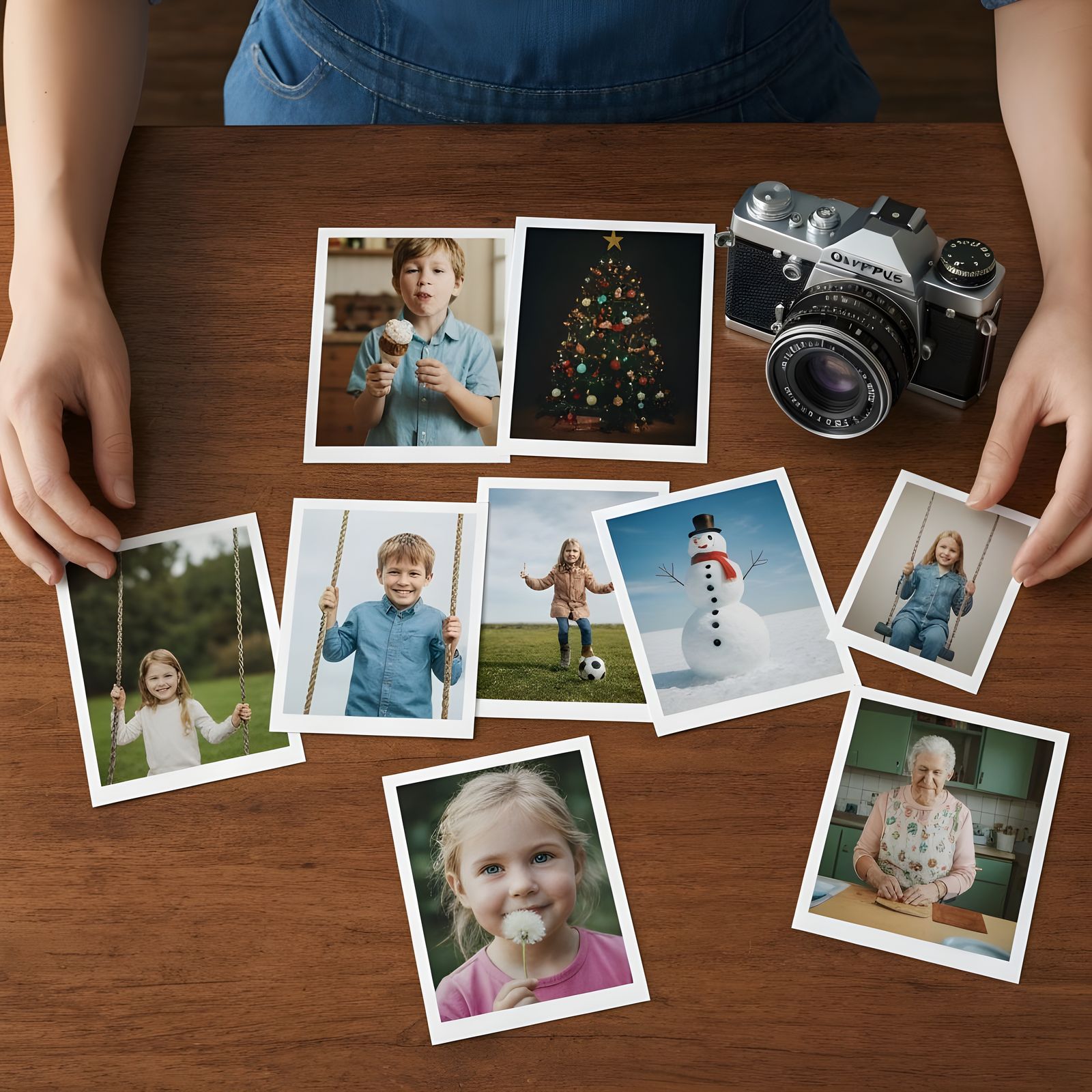 Nostalgic Photo Collage with Olympus Camera