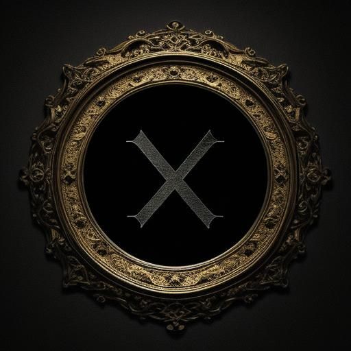 Hyperrealistic Letter X in High Definition