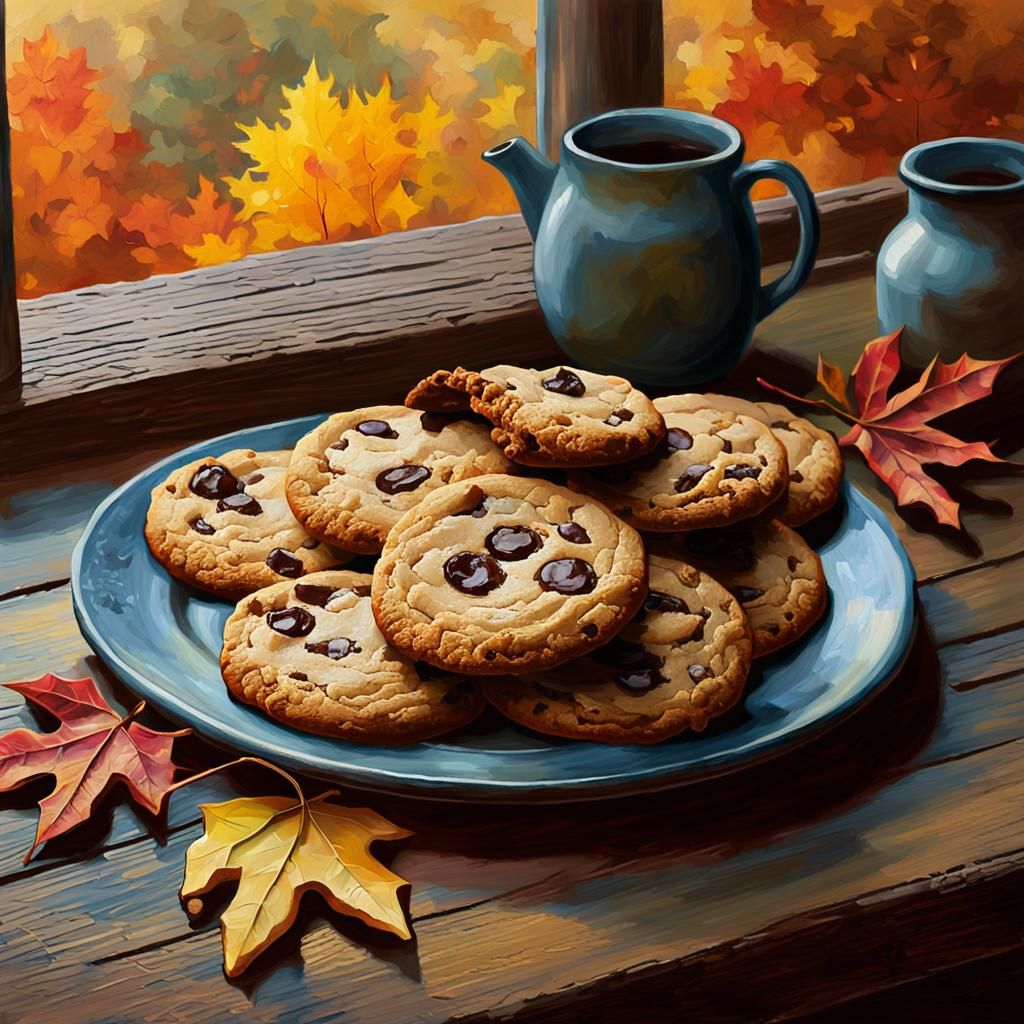 Autumn Cookies: Still Life in Oil on Canvas