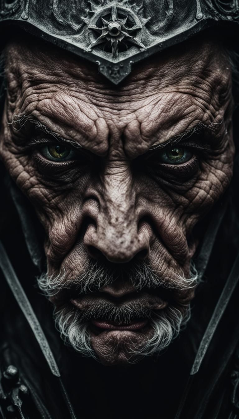 Dramatic Portrait of a Death Knight