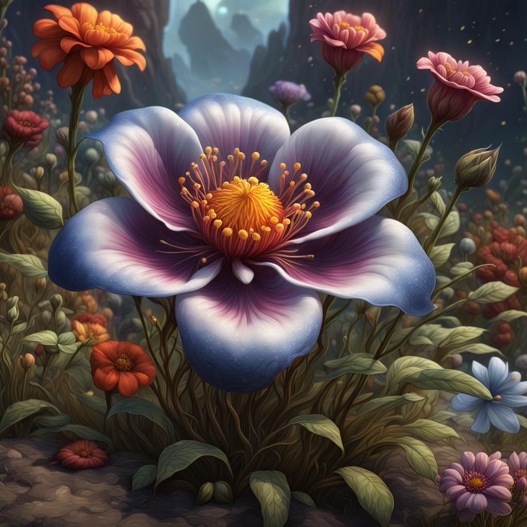 Fantastical Flower: A Seal in Deep Color