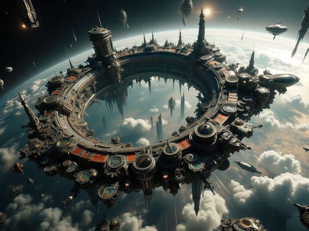 An orbital habitat ring