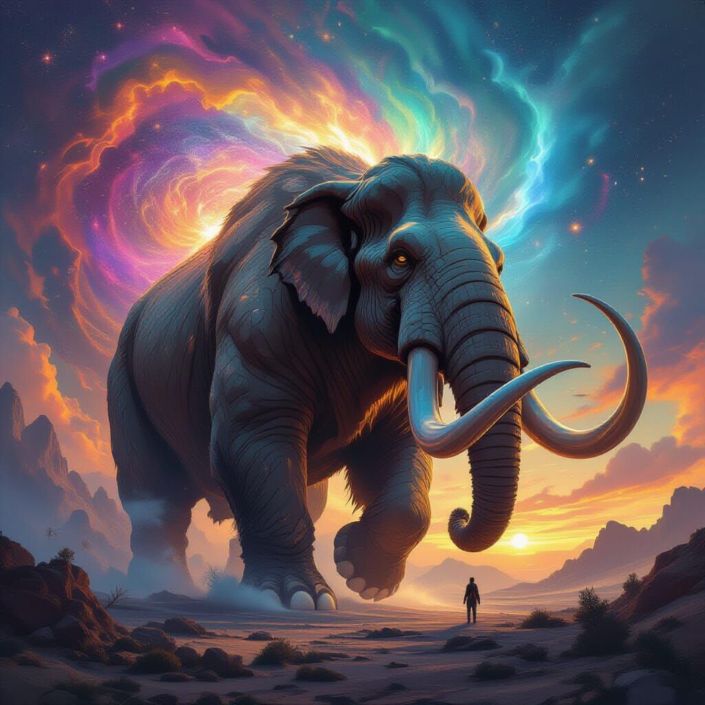 Cosmic Mammoth Transforms into Bronze Triceratops