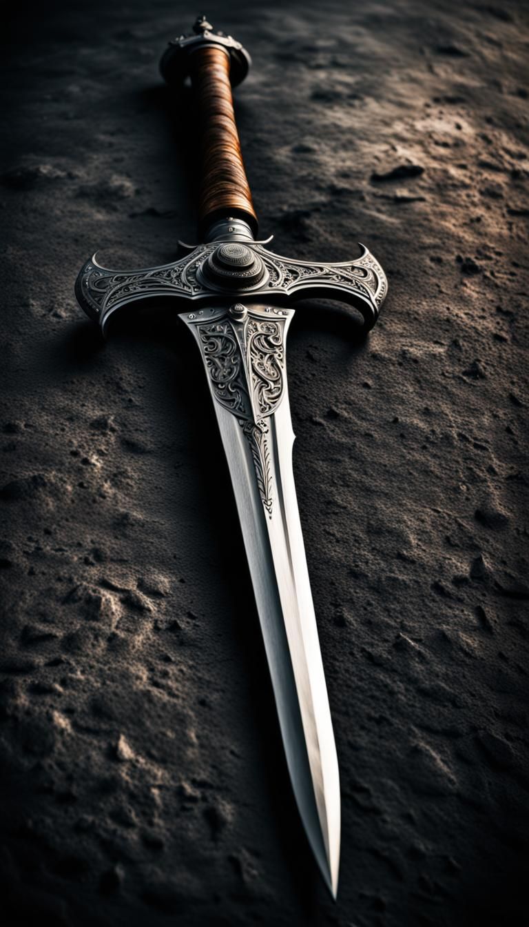 Hyperrealistic Rapier with Intricate Details