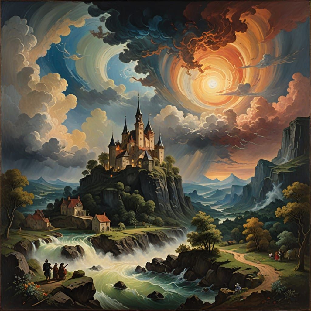 Ethereal Forces of Good and Evil in Epic Struggle