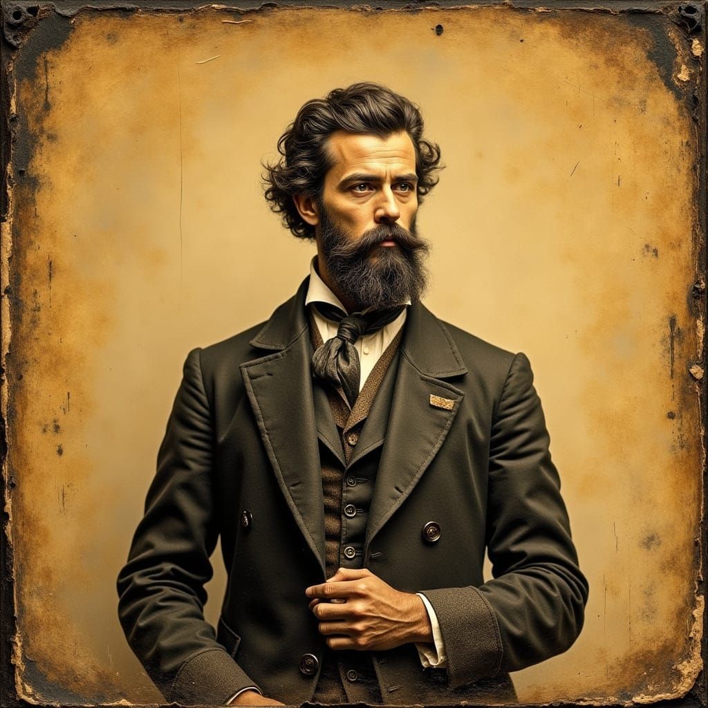 Man in 1820s Attire, Daguerreotype Portrait