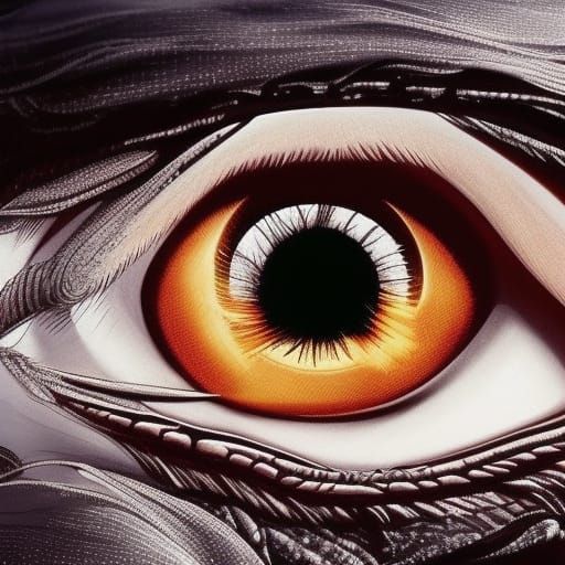 Fiery Tears: An Eye Crying Fire