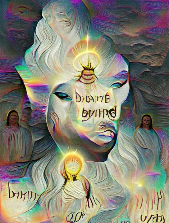 Majestic Divine Being Radiating Serenity