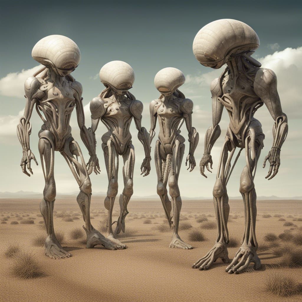 Bioengineered Humans Farming on Alien World