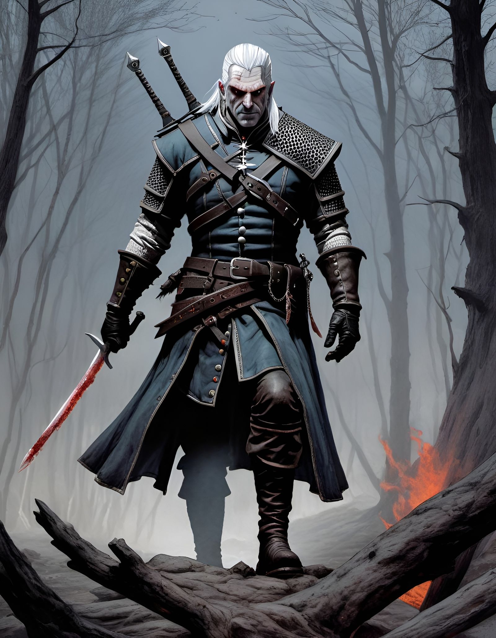 Geralt of Rivia: A Dark Fantasy Horror