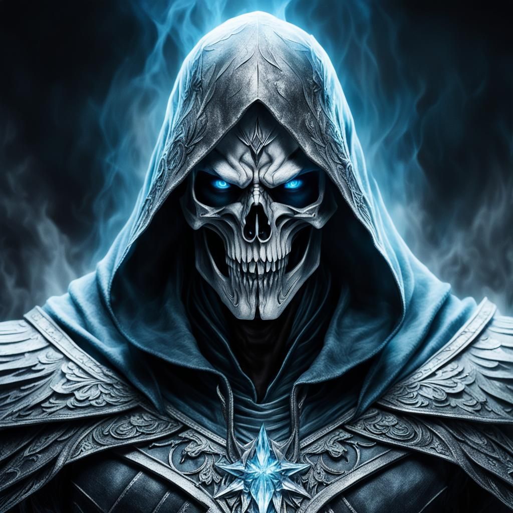 Azrael, Angel of Death, in Dark Fantasy Style