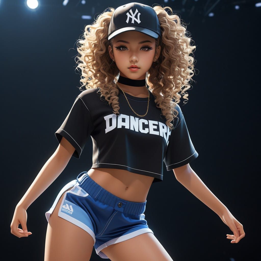 Hip hop dancer girl...