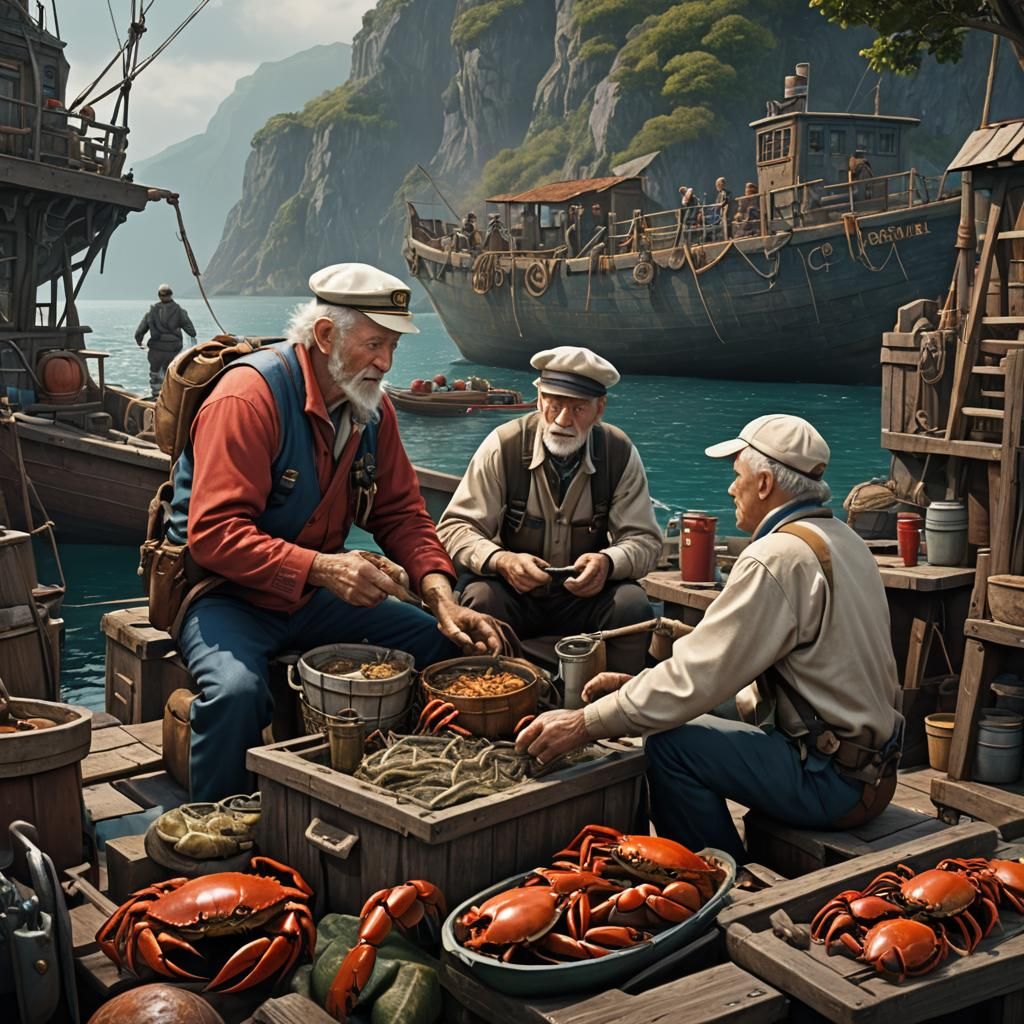 Crab Pot Lesson: Detailed Matte Painting in 8K
