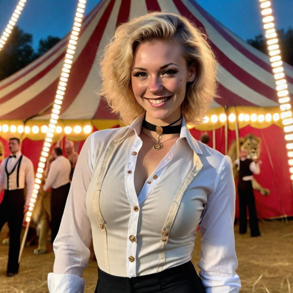 Lion Tamer Goddess in Circus Tent