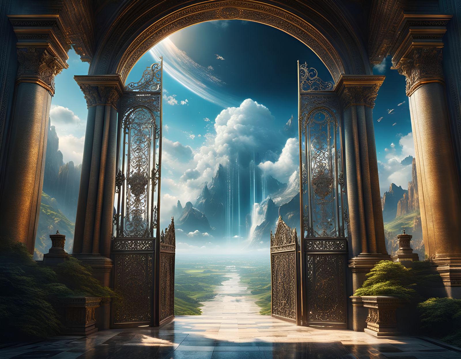 Heaven's Gate: An Epic Digital Painting