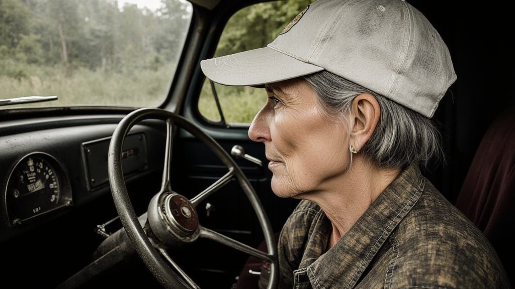 Dust Bowl Mother in her 1934 Chevy Truck