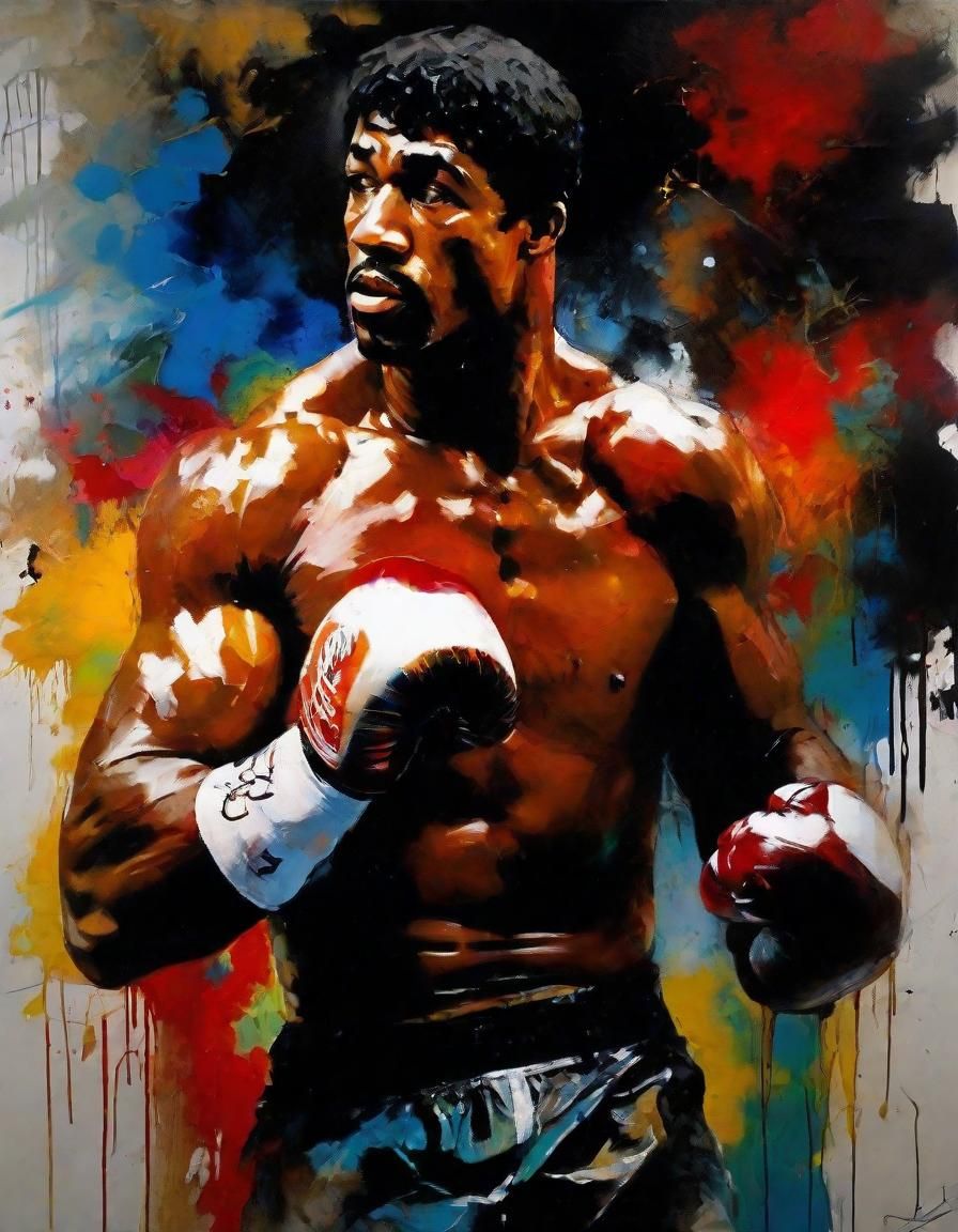 Rocky Balboa in Sfumato Oil Painting Style