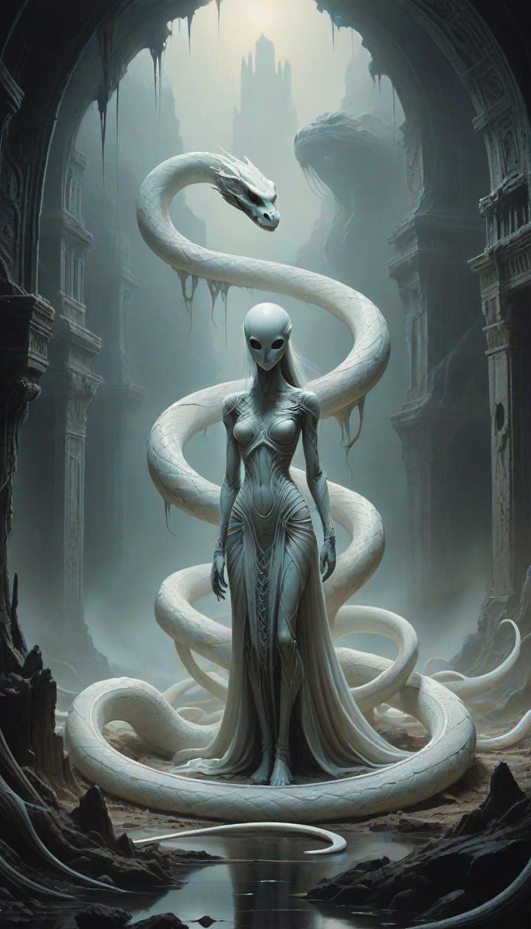 "Die Wächterin der uralten Ruinen"