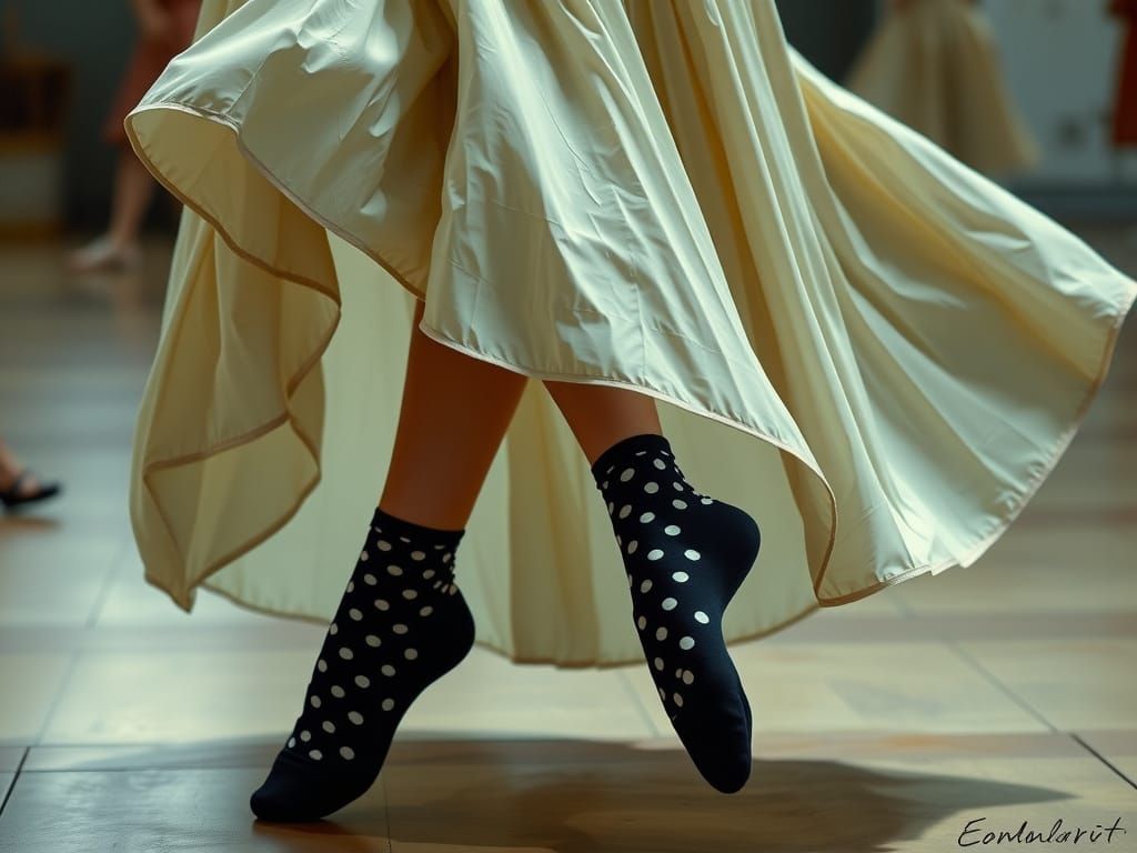 Dancer's Legs in Hyperrealistic, Expressive Style